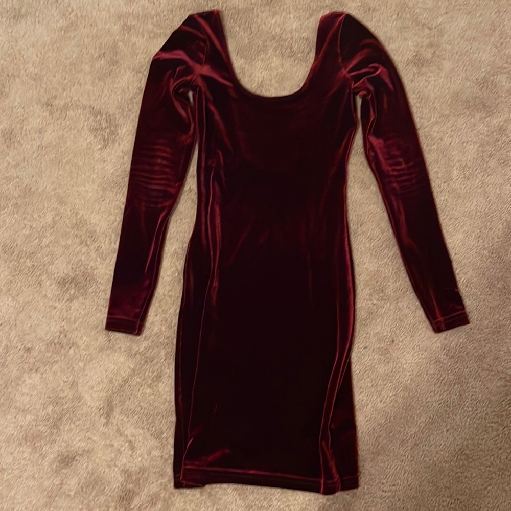 Long sleeve bodycon plunge American Apparel